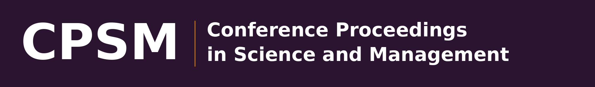 Conference Proceedings in Science and Management - Logo